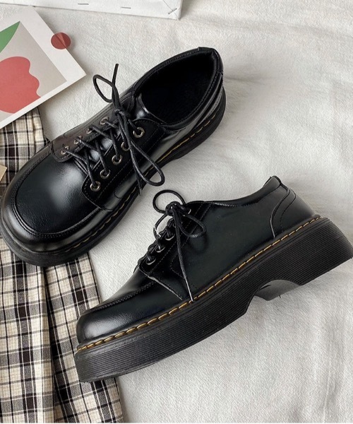Burner(バーナー)の「【OKUOKU 0909】レースアップシューズ ローファー oku-shoes-638803598364-32(ローファー・レディース・A/B・38/36/40)」の5枚目の写真