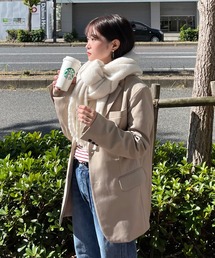 Chikashitsu + | 【Chikashitsu + / チカシツプラス】volume color muffler / マフラー スヌード 秋服 冬服 ネックウォーマー マフラー 黒 マフラー 白 マフラー 茶色 マフラー ブラウン マフラー ネイビー マフラー 青 マフラー ピンク(マフラー)