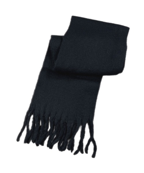 Chikashitsu +（チカシツプラス）の「【Chikashitsu + / チカシツプラス】volume color muffler / マフラー スヌード 秋服 冬服 ネックウォーマー マフラー 黒 マフラー 白 マフラー 茶色 マフラー ブラウン マフラー ネイビー マフラー 青 マフラー ピンク（マフラー・メンズ・ブルー/アイボリー/ミント/ピンク/ブラウン/ブラック・ONE SIZE）」の7枚目の写真