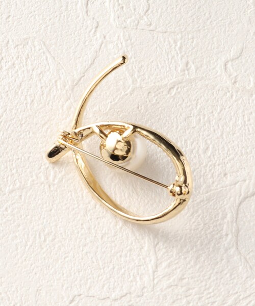 OPAQUE.CLIP（オペークドットクリップ）の「◆フェイクパール×ビジューラインブローチ（ブローチ/コサージュ・レディース・シルバー/ゴールド・00）」の11枚目の写真