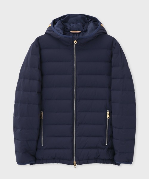 Paul Smith（ポールスミス）の「ストライプポイントフード ダウン 