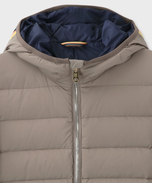 Paul Smith（ポールスミス）の「ストライプポイントフード ダウン 
