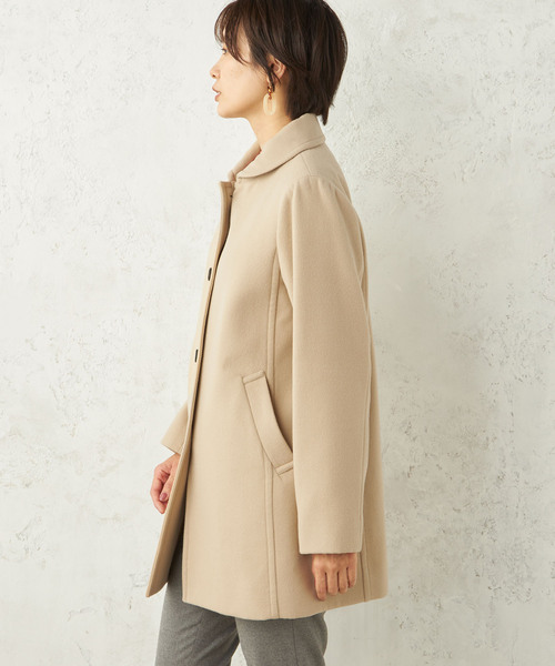 DECOY SINCE 1981（デコイシンスイチキュウハチイチ）の「ウールライクコート（ステンカラーコート・レディース・チャコール/モカ/ブラック・9号/13号/11号）」の8枚目の写真