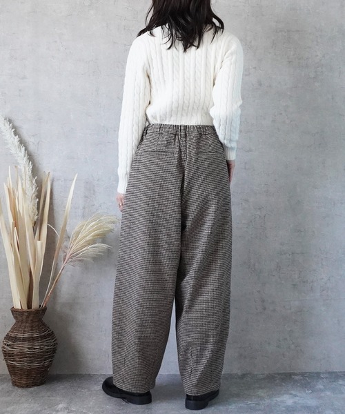 SELECT LEVERY（セレクトリベリー）の「ライトメルトンサーカスパンツ（その他パンツ・レディース・ブラック/ブラウン/チャコール/キャメル/ブラック系その他/ネイビー/ブラウン系その他/レッド/ブラック系その他2/ダークグレー・LARGE/X-LARGE/MEDIUM/SMALL）」の17枚目の写真