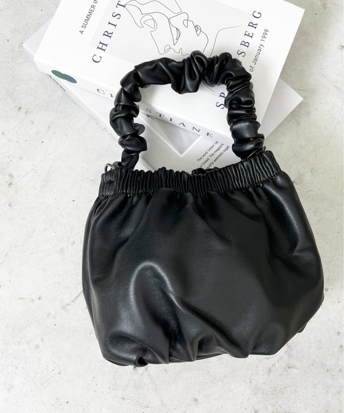 StyleSea（スタイルシー）の「フリルハンドルミニバッグ（ハンドバッグ・レディース・ホワイト/ブラック/イエロー・FREE）」の7枚目の写真