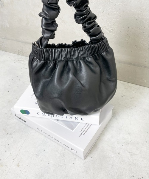 StyleSea（スタイルシー）の「フリルハンドルミニバッグ（ハンドバッグ・レディース・ホワイト/ブラック/イエロー・FREE）」の9枚目の写真