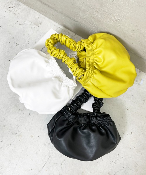 StyleSea（スタイルシー）の「フリルハンドルミニバッグ（ハンドバッグ・レディース・ホワイト/ブラック/イエロー・FREE）」の10枚目の写真