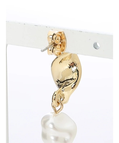 LIPSERVICE（リップサービス）の「ニュアンスパールピアス（ピアス（両耳用）・レディース・ゴールド/シルバー・FREE）」の4枚目の写真