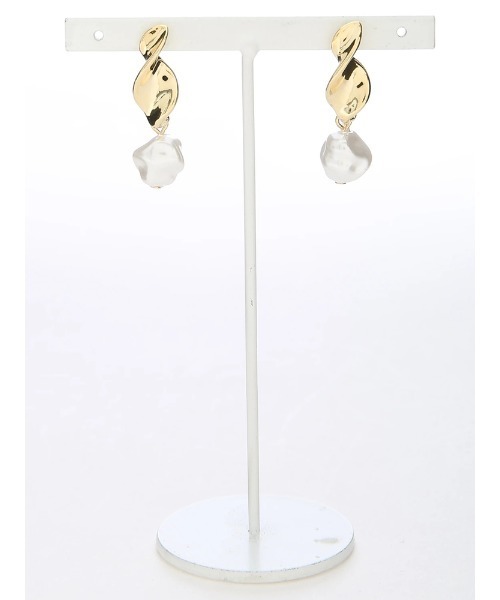 LIPSERVICE（リップサービス）の「ニュアンスパールピアス（ピアス（両耳用）・レディース・ゴールド/シルバー・FREE）」の5枚目の写真