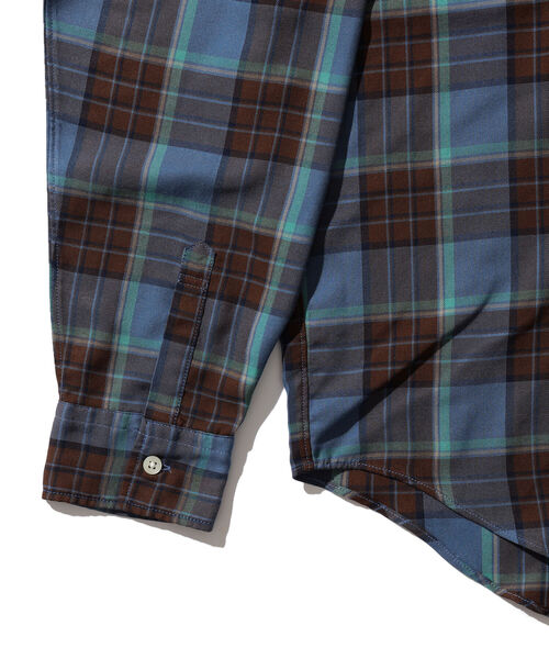 BEAMS（ビームス）の「BEAMS / チェック ミニレギュラー イージーシャツ（シャツ/ブラウス・メンズ・ブルー/ベージュ・S/M/L/XL）」の12枚目の写真