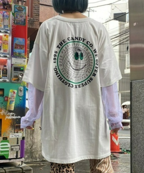 Candy Stripper(キャンディストリッパー)の「UNION MADE CANDYS Tシャツ(Tシャツ/カットソー・レディース・ブラック系その他/オフホワイト/ブラック・2)」の1枚目の写真