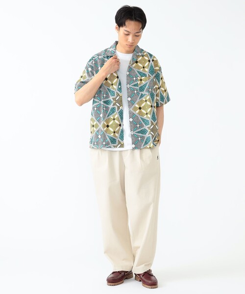 KANGOL（カンゴール）の「KANGOL × BEAMS HEART / 2タック ワイド チノ パンツ（チノパンツ・メンズ・アイボリー/ベージュ・SMALL/MEDIUM/LARGE）」の3枚目の写真