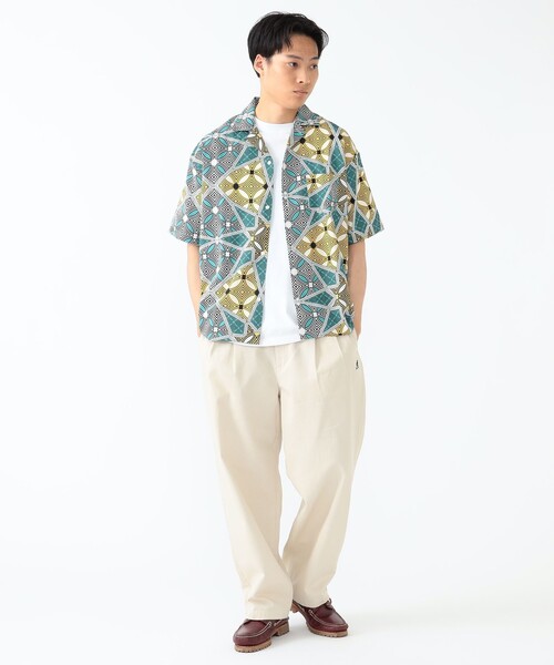 KANGOL（カンゴール）の「KANGOL × BEAMS HEART / 2タック ワイド チノ パンツ（チノパンツ・メンズ・アイボリー/ベージュ・SMALL/MEDIUM/LARGE）」の6枚目の写真