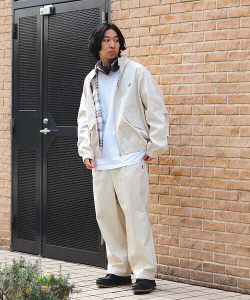 KANGOL（カンゴール）の「KANGOL × BEAMS HEART / 2タック ワイド チノ パンツ（チノパンツ・メンズ・アイボリー/ベージュ・SMALL/MEDIUM/LARGE）」の20枚目の写真