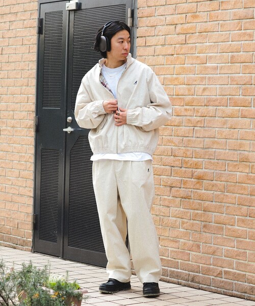 KANGOL（カンゴール）の「KANGOL × BEAMS HEART / 2タック ワイド チノ パンツ（チノパンツ・メンズ・アイボリー/ベージュ・SMALL/MEDIUM/LARGE）」の11枚目の写真