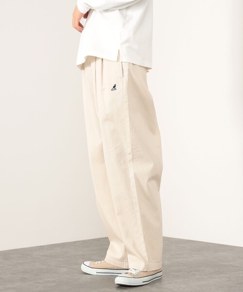 KANGOL（カンゴール）の「KANGOL × BEAMS HEART / 2タック ワイド チノ パンツ（チノパンツ・メンズ・アイボリー/ベージュ・SMALL/MEDIUM/LARGE）」の5枚目の写真