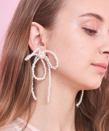 lilLilly | リボンパールピアス(ピアス（両耳用）)