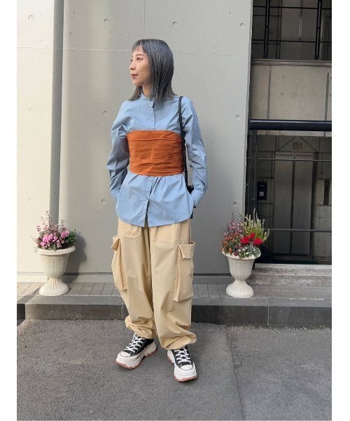 LAATO（ラート）の「CORSET SHIRTS BLOUSE（シャツ/ブラウス・レディース・ブラック/ブルー・FREE）」の15枚目の写真