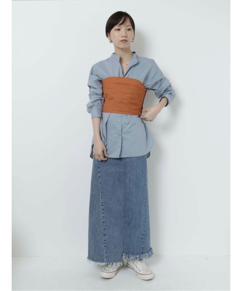 LAATO（ラート）の「CORSET SHIRTS BLOUSE（シャツ/ブラウス・レディース・ブラック/ブルー・FREE）」の17枚目の写真