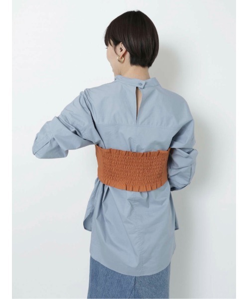 LAATO（ラート）の「CORSET SHIRTS BLOUSE（シャツ/ブラウス・レディース・ブラック/ブルー・FREE）」の19枚目の写真