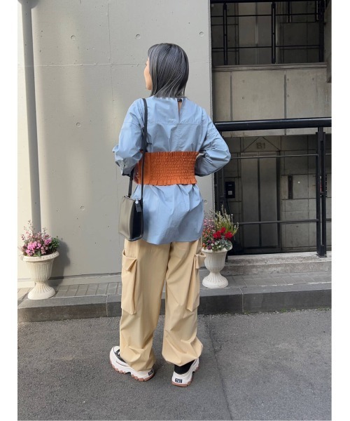 LAATO（ラート）の「CORSET SHIRTS BLOUSE（シャツ/ブラウス・レディース・ブラック/ブルー・FREE）」の16枚目の写真