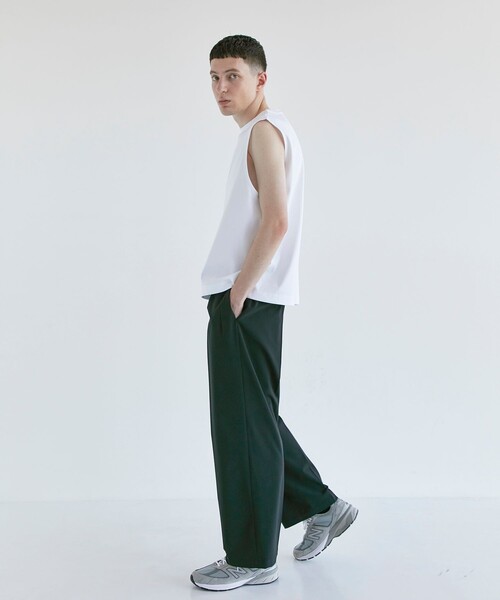 CITY TOKYO（シティトウキョウ）の「PRIMARYプレミアムノースリーブT（Tシャツ/カットソー・メンズ・ホワイト/ブラック・1/2）」の22枚目の写真