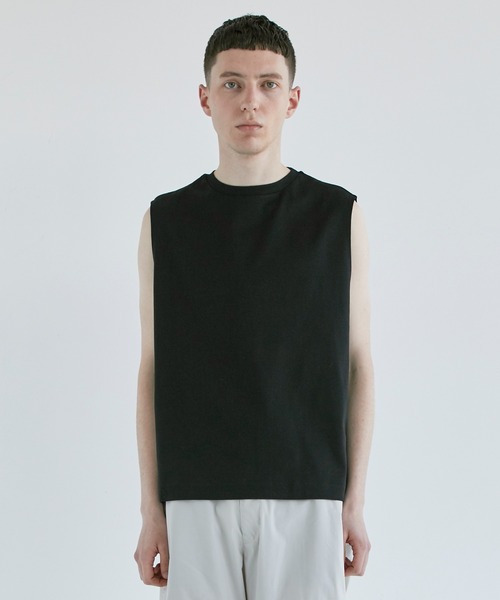 CITY TOKYO（シティトウキョウ）の「PRIMARYプレミアムノースリーブT（Tシャツ/カットソー・メンズ・ホワイト/ブラック・1/2）」の14枚目の写真