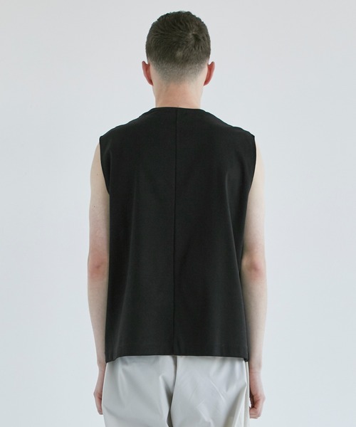 CITY TOKYO（シティトウキョウ）の「PRIMARYプレミアムノースリーブT（Tシャツ/カットソー・メンズ・ホワイト/ブラック・1/2）」の16枚目の写真