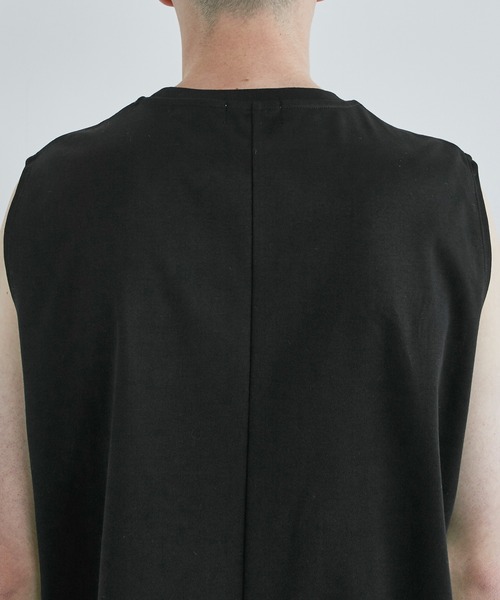 CITY TOKYO（シティトウキョウ）の「PRIMARYプレミアムノースリーブT（Tシャツ/カットソー・メンズ・ホワイト/ブラック・1/2）」の19枚目の写真