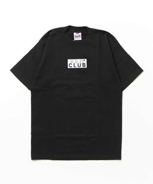 PRO CLUB （プロクラブ）の「【T18】【PRO CLUB/プロクラブ】HEAVYWEIGHT SS EMBROIDERED BOX LOGO TEE（Tシャツ/カットソー・レディース・ピンク/サックスブルー/ミント/グレー/ブラック・MEDIUM/SMALL）」の3枚目の写真