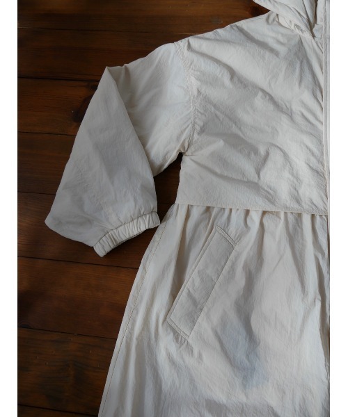 TRUNC（トランクエイティーエイト）の「Padded Drawstrings Coat（ナイロンジャケット・レディース・アイボリー/ブラック・FREE）」の18枚目の写真