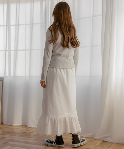 flower（フラワー）の「ハートリブトップ（Tシャツ/カットソー・レディース・グレー/イエロー/ピンク・FREE）」の4枚目の写真