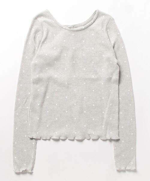 flower（フラワー）の「ハートリブトップ（Tシャツ/カットソー・レディース・グレー/イエロー/ピンク・FREE）」の18枚目の写真