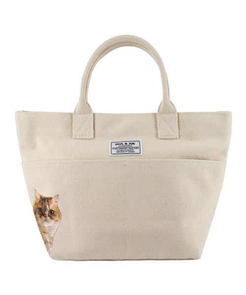 PAUL & JOE ACCESSOIRES(ポールアンドジョーアクセソワ)の「キャンバスミニトートバッグ/PAUL & JOE ACCESSOIRES(トートバッグ・レディース・アイボリー/ブラック・FREE)」の7枚目の写真