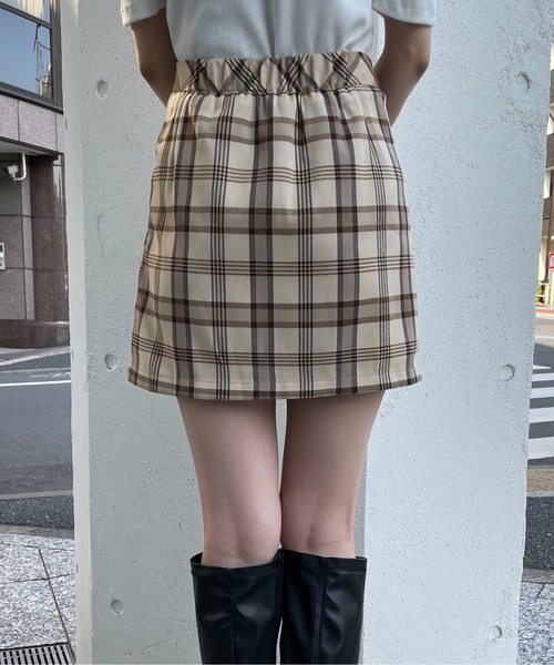 one way(ワンウェイ)の「ミニ丈スカパン(スカート・レディース・ライトブラウン/ブラック・FREE)」の13枚目の写真