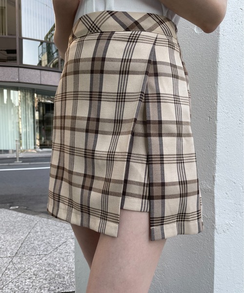 one way(ワンウェイ)の「ミニ丈スカパン(スカート・レディース・ライトブラウン/ブラック・FREE)」の10枚目の写真