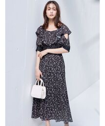 MERCURYDUO | フラワーレースコルセットワンピース(ワンピース)