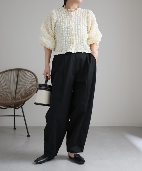 ap retro(アプレトロ)の「カーブボリュームパンツ / バレルレッグパンツ(その他パンツ・レディース・ブラック/アイボリー/グレー/ベージュ・FREE)」の16枚目の写真