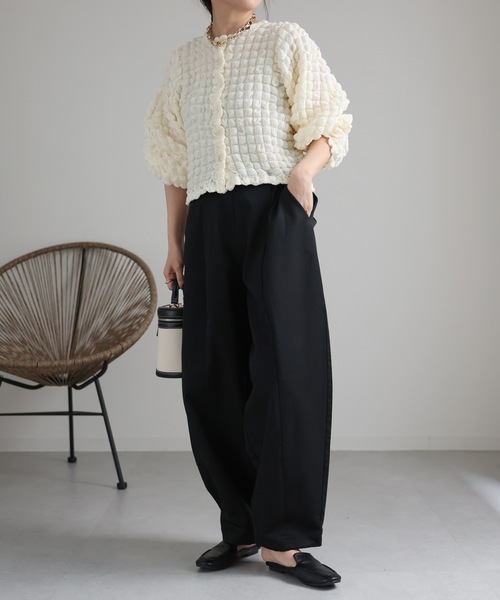 ap retro(アプレトロ)の「カーブボリュームパンツ / バレルレッグパンツ(その他パンツ・レディース・ブラック/アイボリー/グレー/ベージュ・FREE)」の17枚目の写真