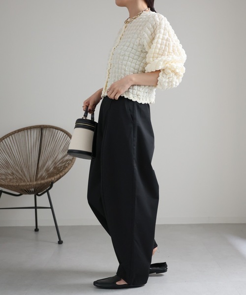 ap retro(アプレトロ)の「カーブボリュームパンツ / バレルレッグパンツ(その他パンツ・レディース・ブラック/アイボリー/グレー/ベージュ・FREE)」の19枚目の写真