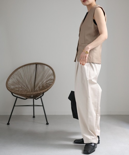 ap retro(アプレトロ)の「カーブボリュームパンツ / バレルレッグパンツ(その他パンツ・レディース・ブラック/アイボリー/グレー/ベージュ・FREE)」の5枚目の写真