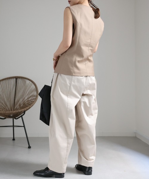 ap retro(アプレトロ)の「カーブボリュームパンツ / バレルレッグパンツ(その他パンツ・レディース・ブラック/アイボリー/グレー/ベージュ・FREE)」の7枚目の写真