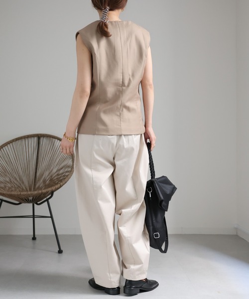 ap retro(アプレトロ)の「カーブボリュームパンツ / バレルレッグパンツ(その他パンツ・レディース・ブラック/アイボリー/グレー/ベージュ・FREE)」の8枚目の写真