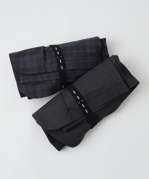 BEAMS LIGHTS（ビームスライツ）の「BEAMS LIGHTS / 1440 クールマックス ジェットセッター ノーカラー ジャケット（ノーカラージャケット・メンズ・チャコールグレー/ダークブラウン・M/L/XL/S）」の19枚目の写真