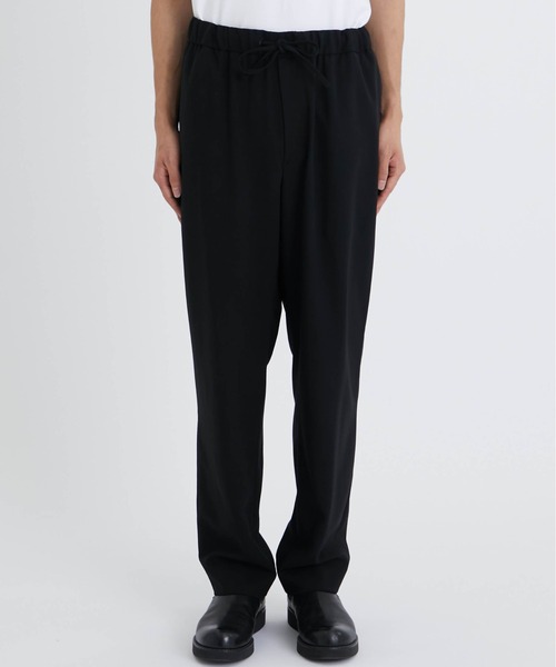 ATON（エイトン）の「【ATON / エイトン】WOOL OXFORD TAPERED EASY PANTS（スラックス・メンズ・ブラック/ネイビー・4/6）」の3枚目の写真