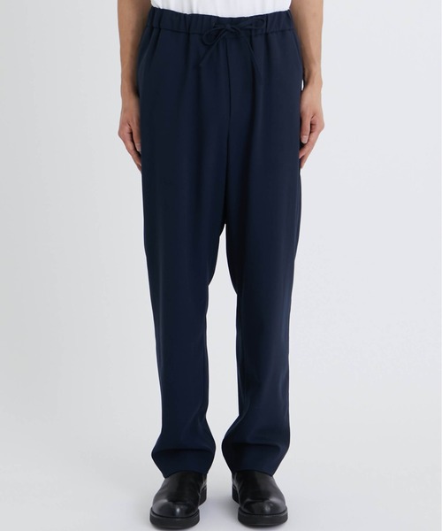 ATON（エイトン）の「【ATON / エイトン】WOOL OXFORD TAPERED EASY PANTS（スラックス・メンズ・ブラック/ネイビー・4/6）」の4枚目の写真