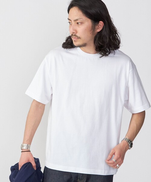 SHIPS(シップス)の「*SHIPS:〈ニット+Tシャツ〉リラックスフィット メッシュ レイヤード クルーネック ニット(Tシャツ/カットソー・メンズ・ネイビー/グリーン/ダークグレー/ナチュラル・SMALL/MEDIUM/LARGE)」の20枚目の写真
