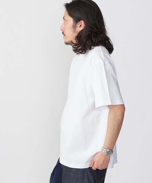 SHIPS(シップス)の「*SHIPS:〈ニット+Tシャツ〉リラックスフィット メッシュ レイヤード クルーネック ニット(Tシャツ/カットソー・メンズ・ネイビー/グリーン/ダークグレー/ナチュラル・SMALL/MEDIUM/LARGE)」の21枚目の写真