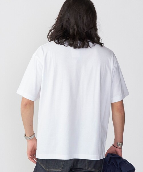 SHIPS(シップス)の「*SHIPS:〈ニット+Tシャツ〉リラックスフィット メッシュ レイヤード クルーネック ニット(Tシャツ/カットソー・メンズ・ネイビー/グリーン/ダークグレー/ナチュラル・SMALL/MEDIUM/LARGE)」の22枚目の写真