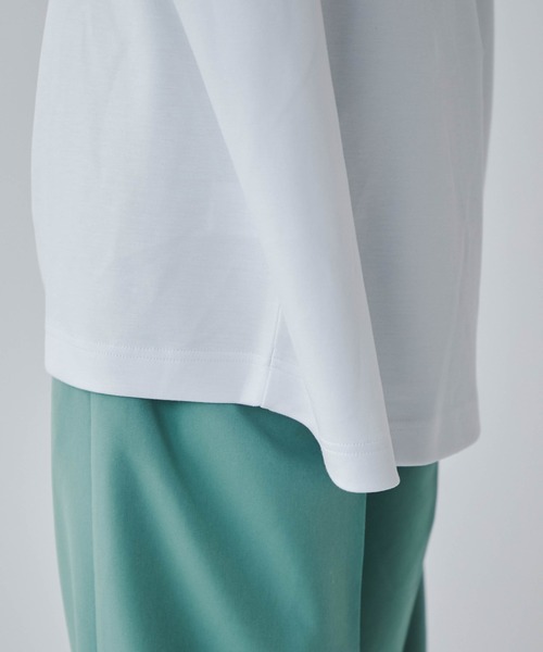 LUCY（ルーシー）の「LUCY/トロミミニマルロゴドルマンT（Tシャツ/カットソー・メンズ・ホワイト/ブラック/ライトベージュ/パープル・MEDIUM/LARGE）」の7枚目の写真